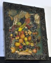 Victorian Wax Fruit Shadow Box