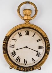 GILT WATCH AND CLOCK SIGN