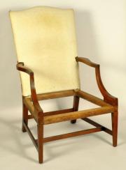 Mass Hepplewhite Period Lolling Chair