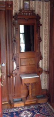 Fancy Walnut Hall Tree